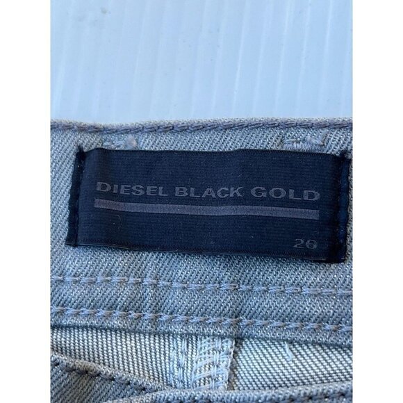 DIESEL Black Gold Women's Gray Type-1740 5 Pockets Crop Jeans Size 26 - Picture 8 of 15
